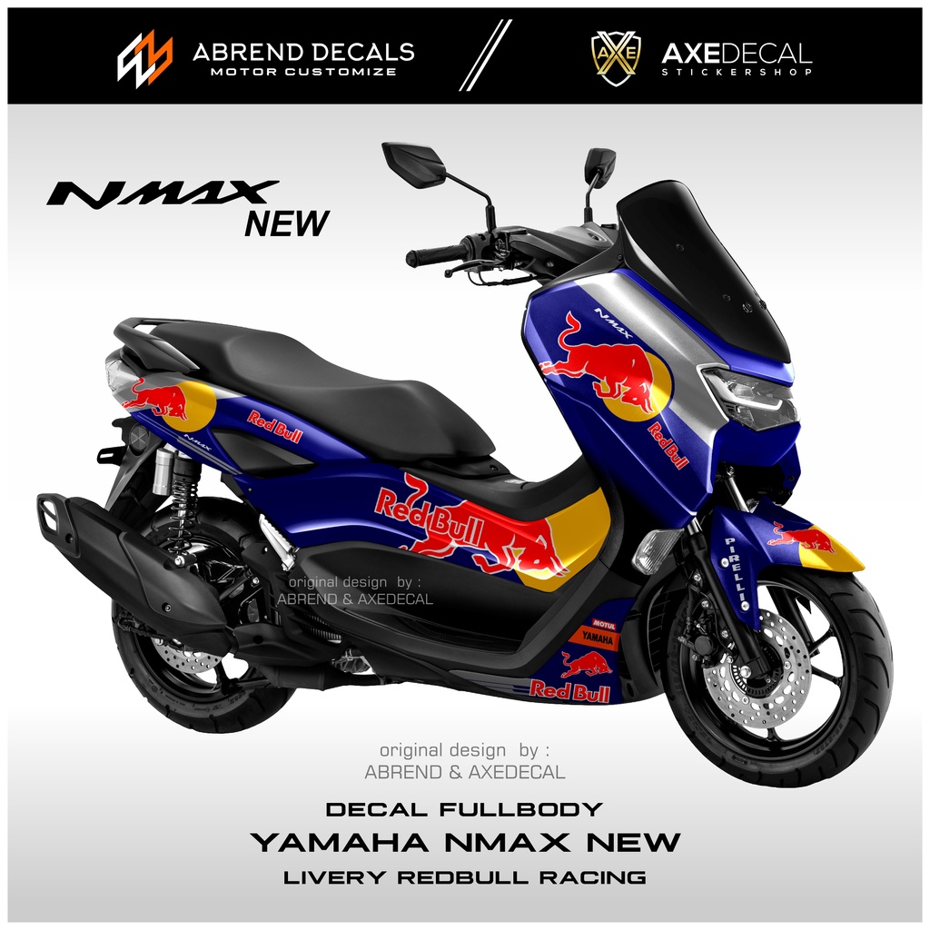 Jual Decal Fullbody Nmax New Redbull Racing / Stiker Motor Yamaha Nmax ...