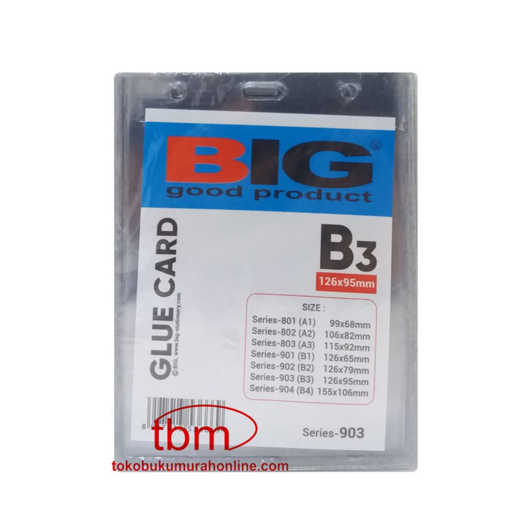 Jual GLUE CARD BIG B3 / NAME TAG / CARD HOLDER / ID CARD MIKA PACK ISI