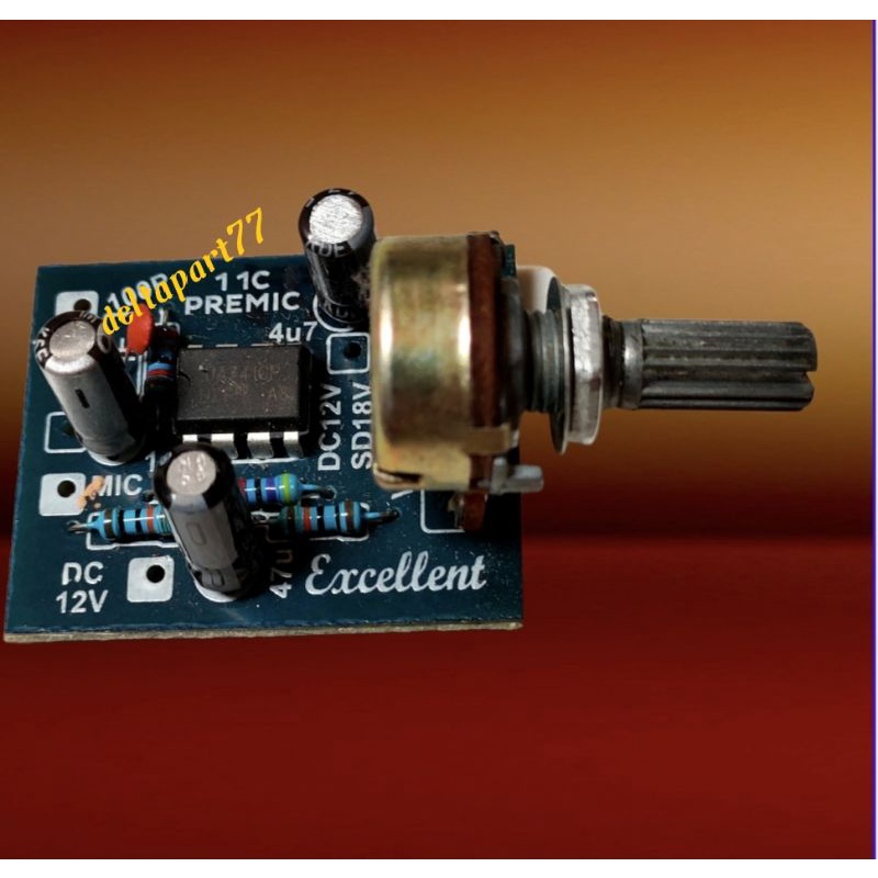 Jual PENGUAT MIC/PREAMP MIC WITH IC Shopee Indonesia