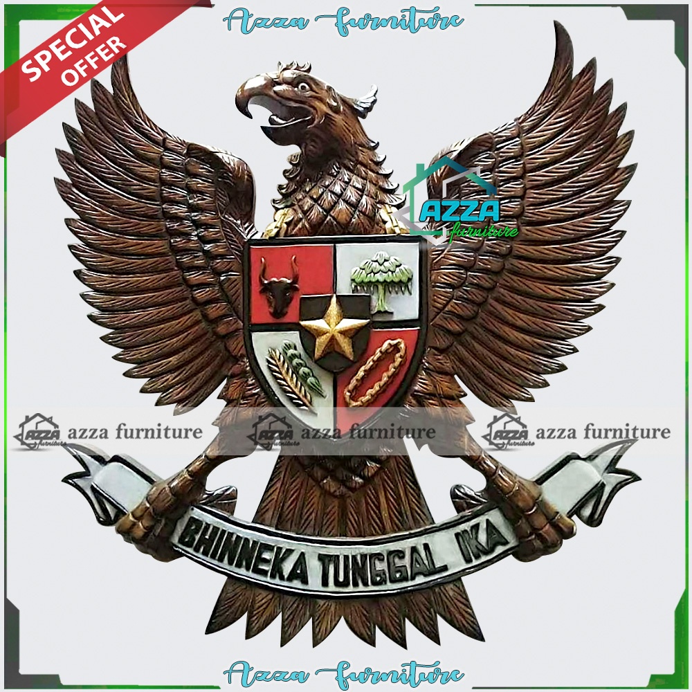 Jual Lambang Garuda Pancasila Ukiran Kayu Jati Shopee Indonesia