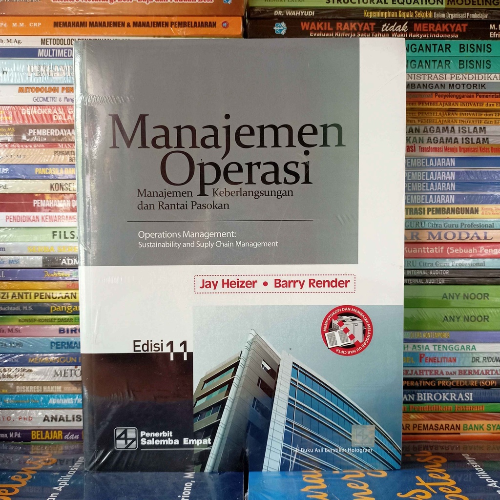 Jual Buku Manajemen Operasi: Manajemen Keberlangsungan Dan Rantai ...