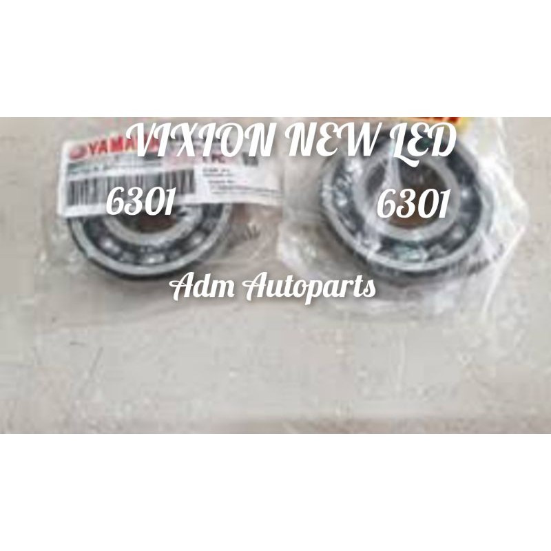 Jual BEARING LAHER 6301RS/2PC BEARING AS RODA DEPAN VIXION NEW NVL NVA ...