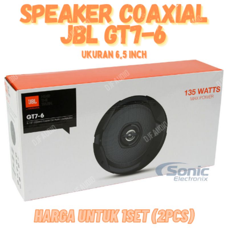 Jual Speaker Coaxial Jbl Gt7 6 6.5" 6.5 Inch Speaker Pintu Mobil