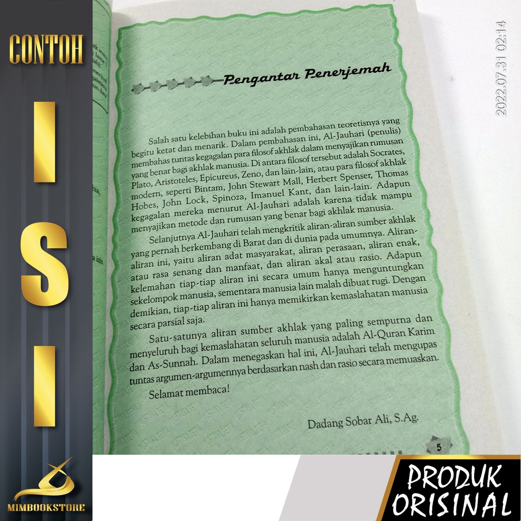 Jual Buku Keistimewaan Akhlak Islami - Dr Muhammad Rabbi Muhammad ...