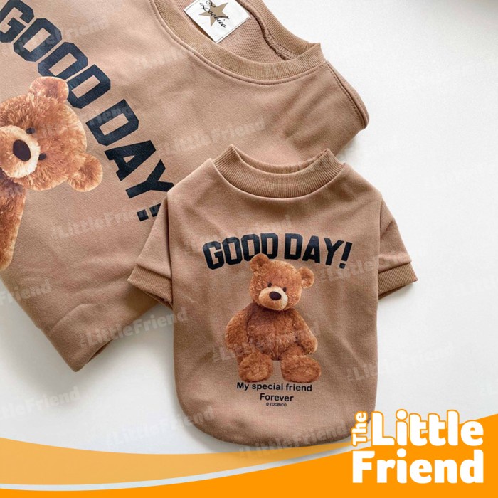 Jual Baju Anjing Kucing TEDDY BEAR GOOD DAY FRIEND FOREVER Dog Cat
