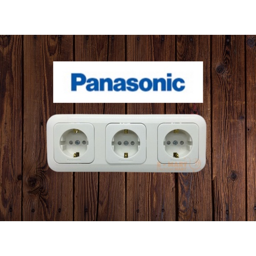 Jual Panasonic Triple Stop Kontak WEJ 7823W + 3xWEJ 1121W-7 Warna Putih ...