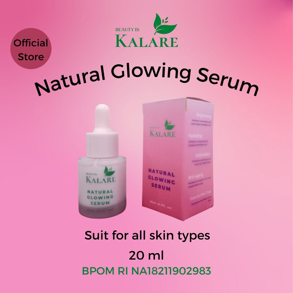 Jual Kalare Natural Glowing Serum Collagen Peptide Glutathione Brightening Anti Aging Shopee