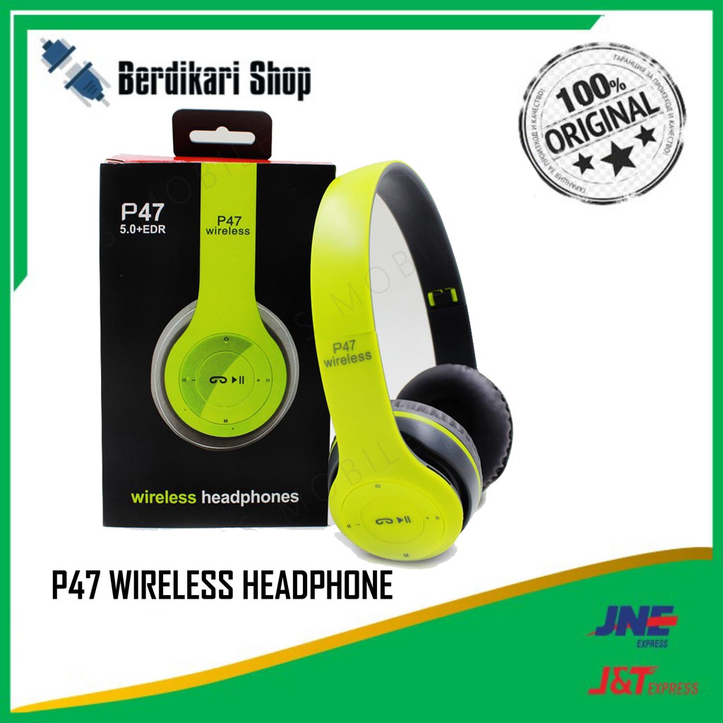 Jual P47 WIRELESS HEADPHONE ORIGINAL | Shopee Indonesia