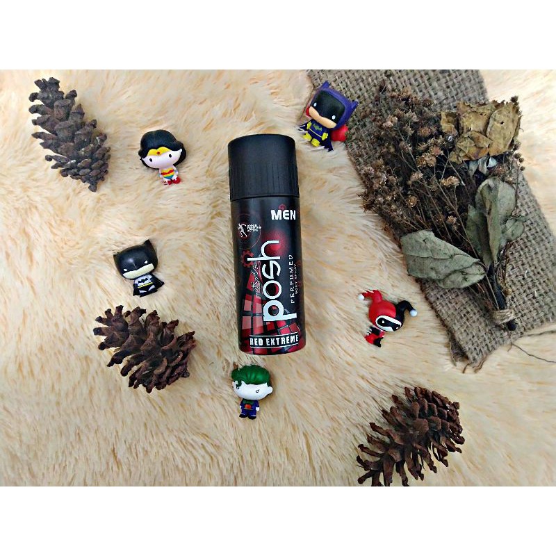 Jual Posh Perfume Men Red Extreme Body Spray 150ml | Shopee Indonesia
