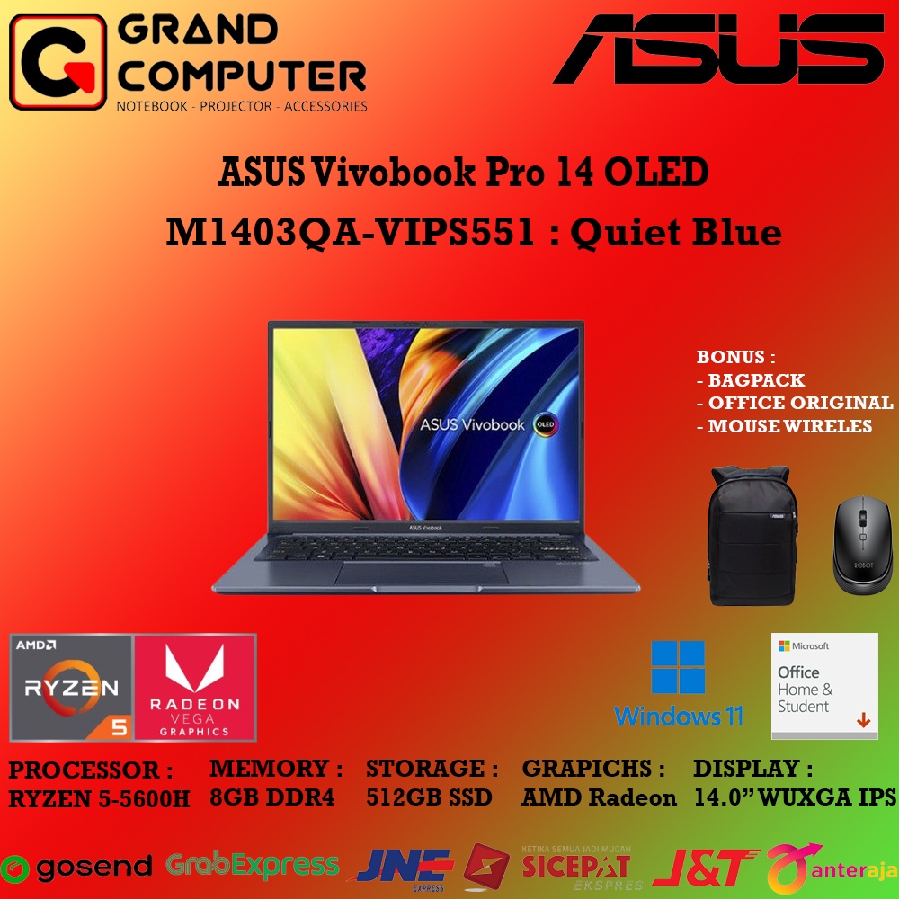 Jual Asus Vivobook 14x M1403qa Vips551 Ryzen 5 5600h 8gb 512gb 14 Windows 11 Ohs Shopee Indonesia 8656