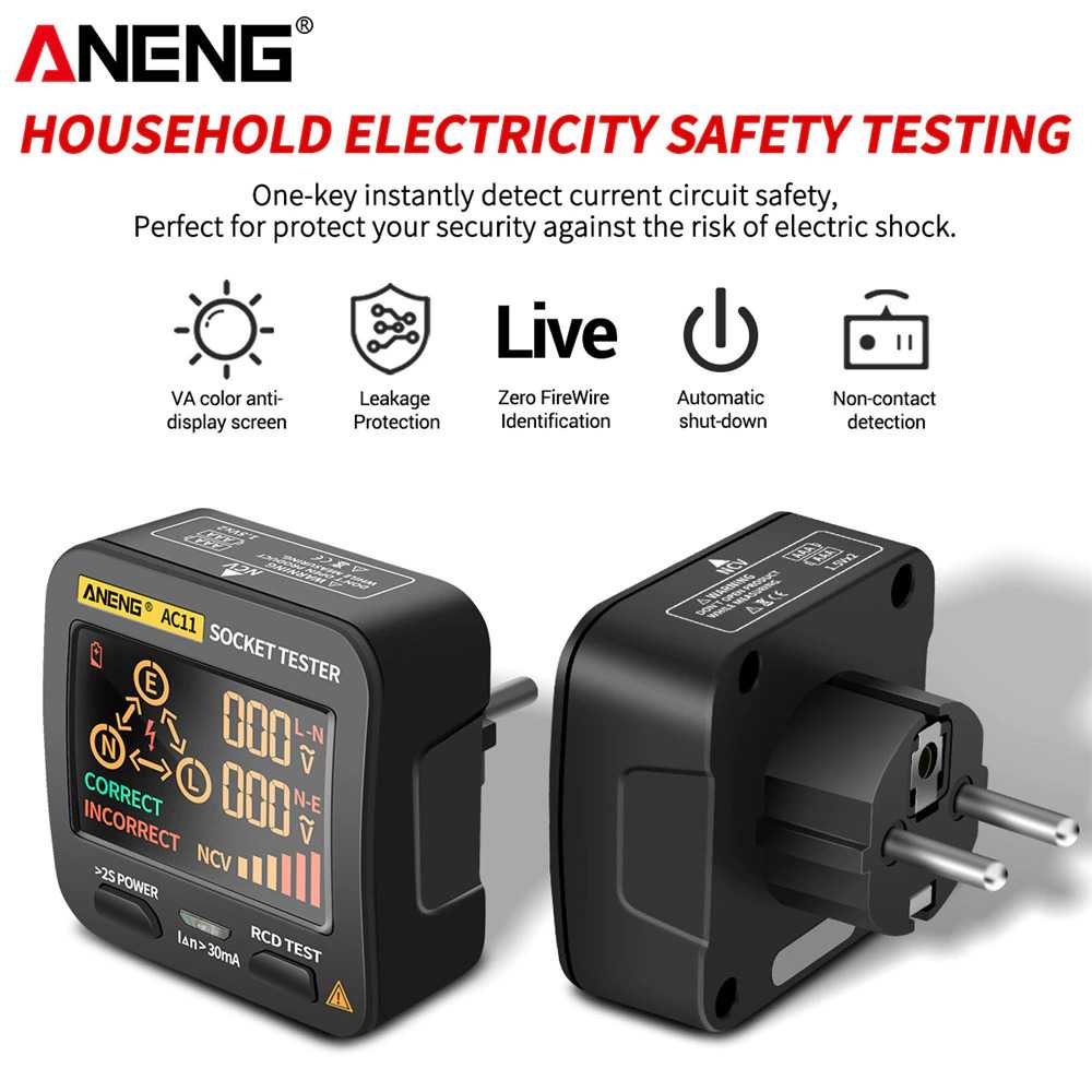 Jual Stop Kontak Voltage Tester Grounding Polarity Phase Check AC11 ...