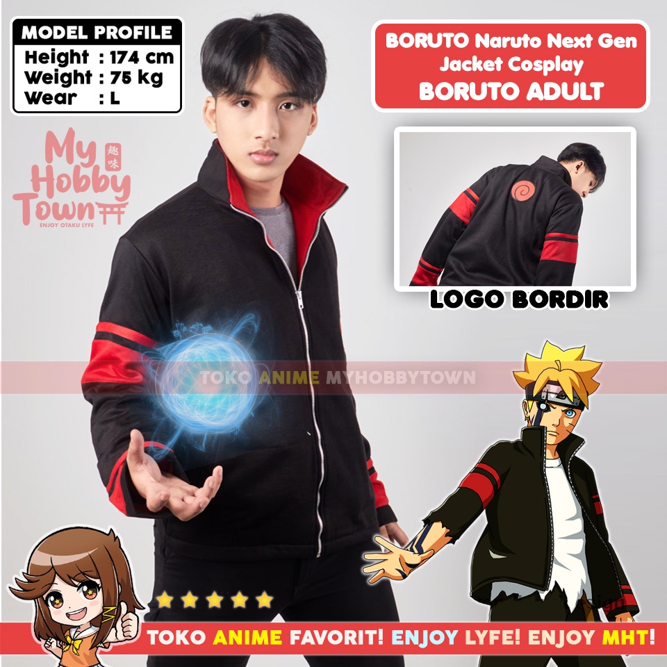 Jual Jaket Anime Boruto Adult Version Kostum Cosplay | Shopee Indonesia