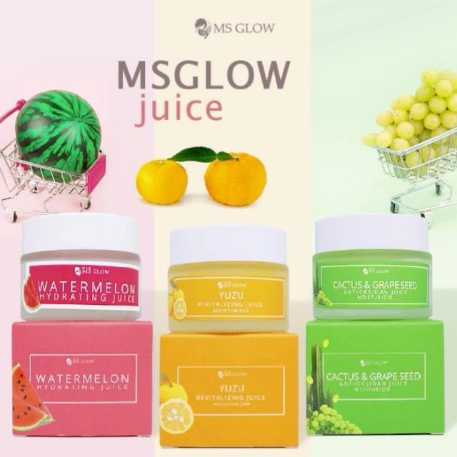 Jual HYDRATING JUICE MS GLOW Revitalizing Moisturizer Juice MSGLOW YUZU WATERMELON CACTUS