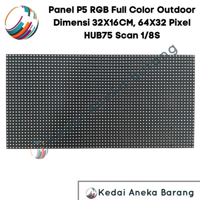 Jual Panel Module Modul LED P5 Running Text SMD RGB Full Color Outdoor ...