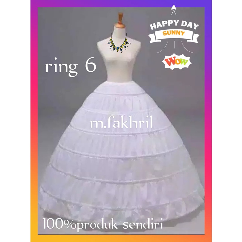 Jual DISKON!!! COD_Petikut/peticoat Ring 6 /Petikut/Petticoat/Petikut ...