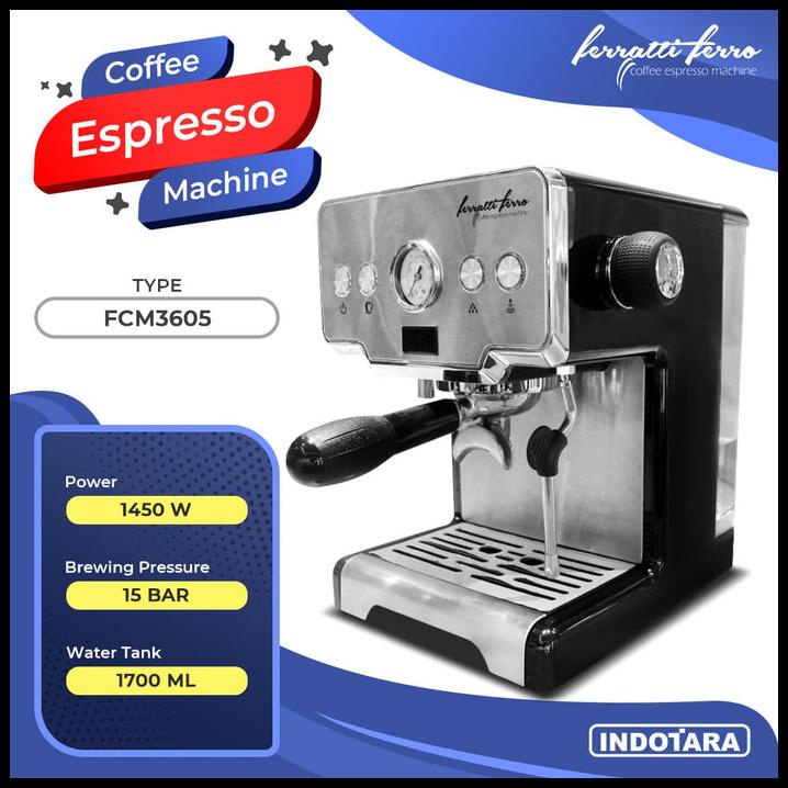 Jual Espresso Maker Mesin Kopi Espresso Machine Ferratti Ferro 