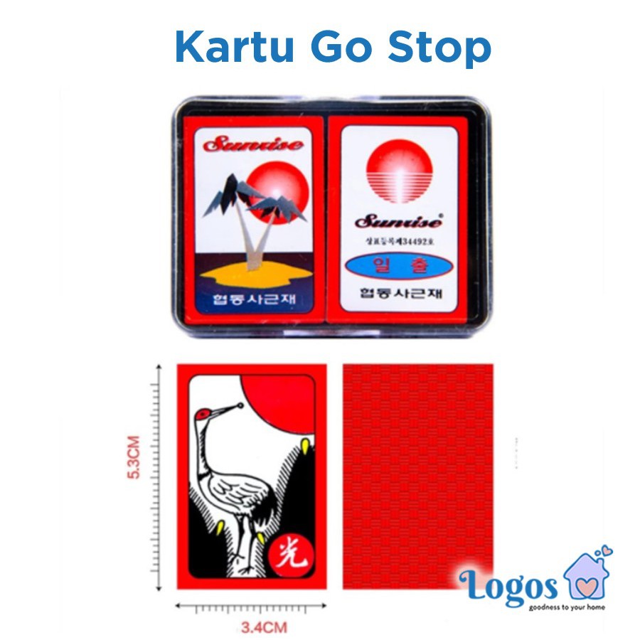 Jual Kartu Go Stop Card Korean Boardgame Mahjong Korea Drakor Bahan PVC ...