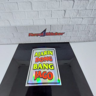 Jual stiker sticker AJARIN DONG BANG JAGO stabilo | Shopee Indonesia