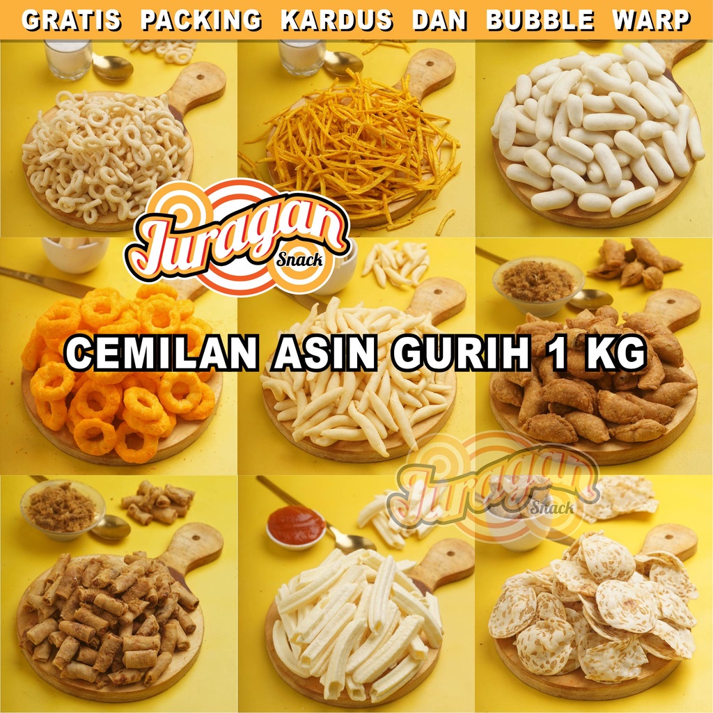 Jual SNACK KILOAN ASIN GURIH 1 KG makanan ringan jajanan cemilan ...