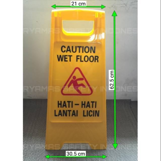 Jual Wet Floor Signcaution Wet Floorrambu Awas Lantai Licin Shopee Indonesia 2824