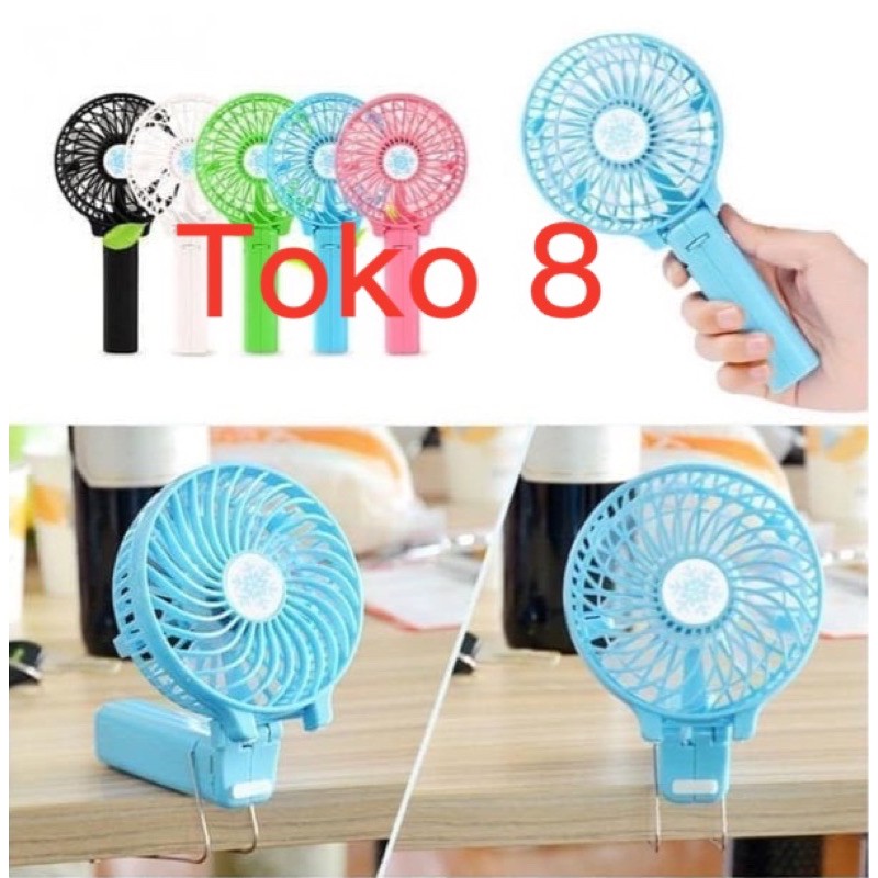 Jual Mini Fan Handy Kipas Lipat Kipas Angin Portable Kipas Tangan Kipas Baterai Kipas