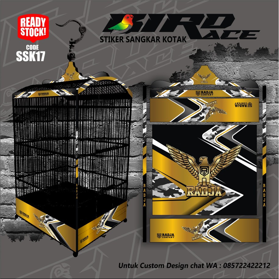 Jual Stiker Decal Sangkar Kotak Kk No 1 Kk No 2 Kk No 3 Sangkar Ebod