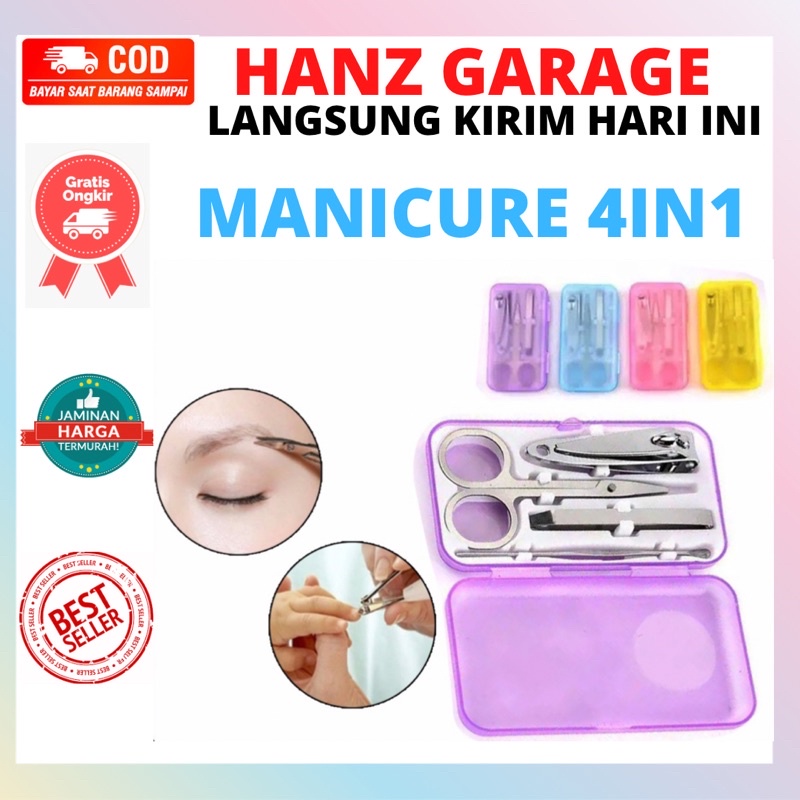 Jual Menicure Pedicure Set 4IN1 / Manicure Pedicure Alat Gunting Kuku 4 ...