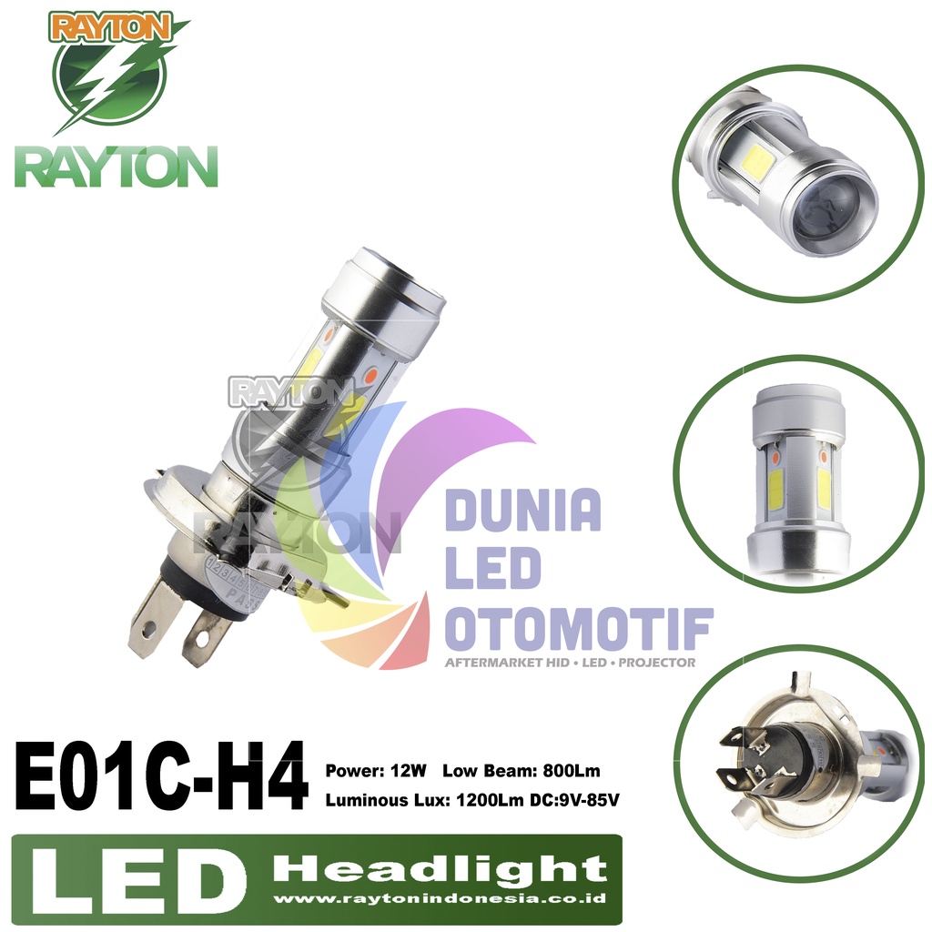 Jual RTD Rayton Lampu Utama / Lampu Depan Motor LED E01C | Shopee Indonesia
