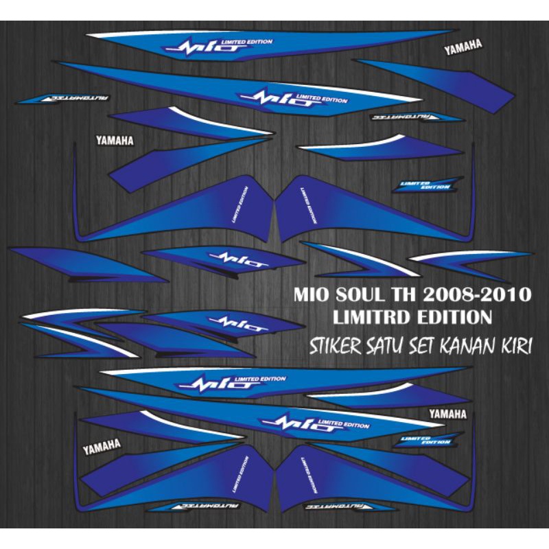 Jual STIKER STRIPING DECAL MIO SOUL TH 2008-2010 LIMITED EDITION
