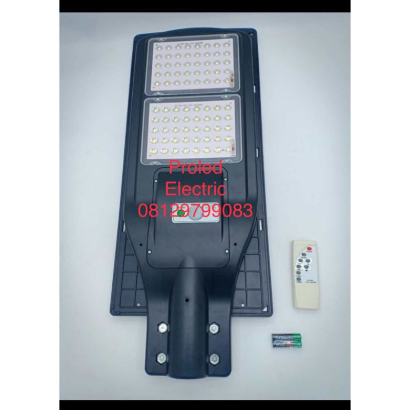 Jual lampu jalan led solar sel 80w 80 watt all in one pju led panel ...
