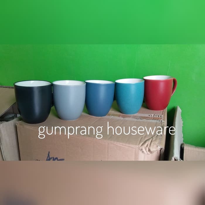 Jual Mug Keramik Hitam Polos Hijau Polos Mug Kopi Black Mugs Tosca