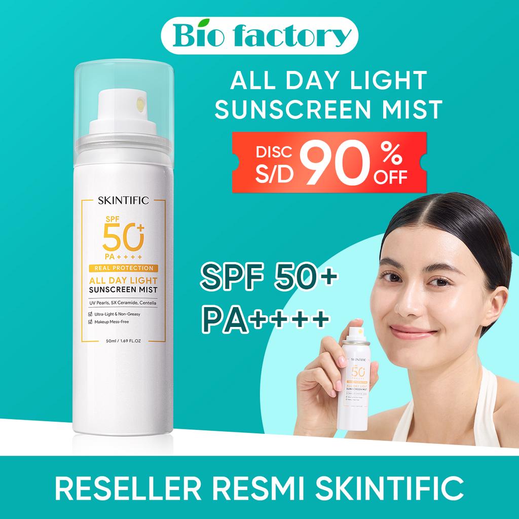Jual 120ML SKINTIFIC Sunscreen Wajah Sunblock Badan SPF50 PA++++ All