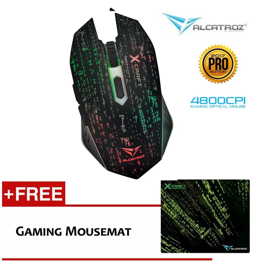 Jual Alcatroz Xcraft Gaming Mouse Pro Z8000 Macro programing