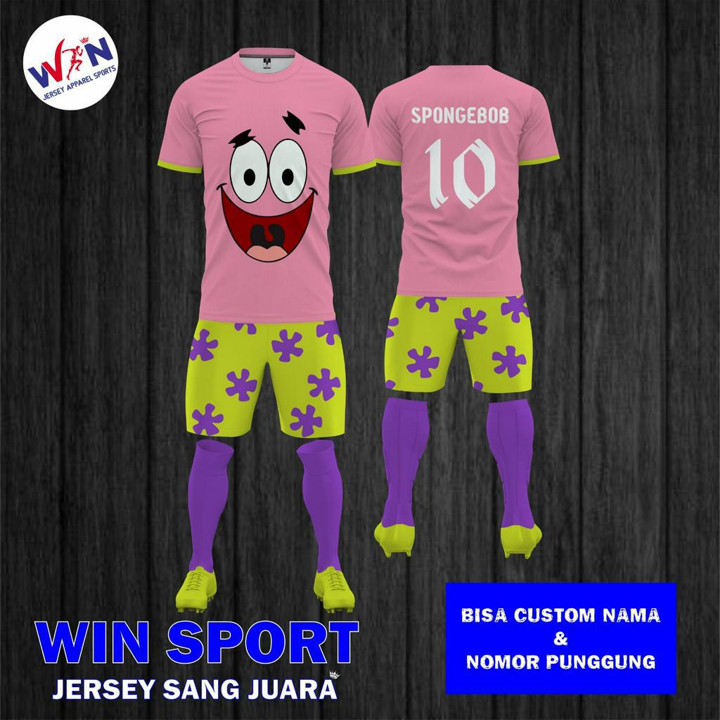 Jual Jersey Sepak Bola Desain Baju KARTUN PATRICK STAR Spongebob ...