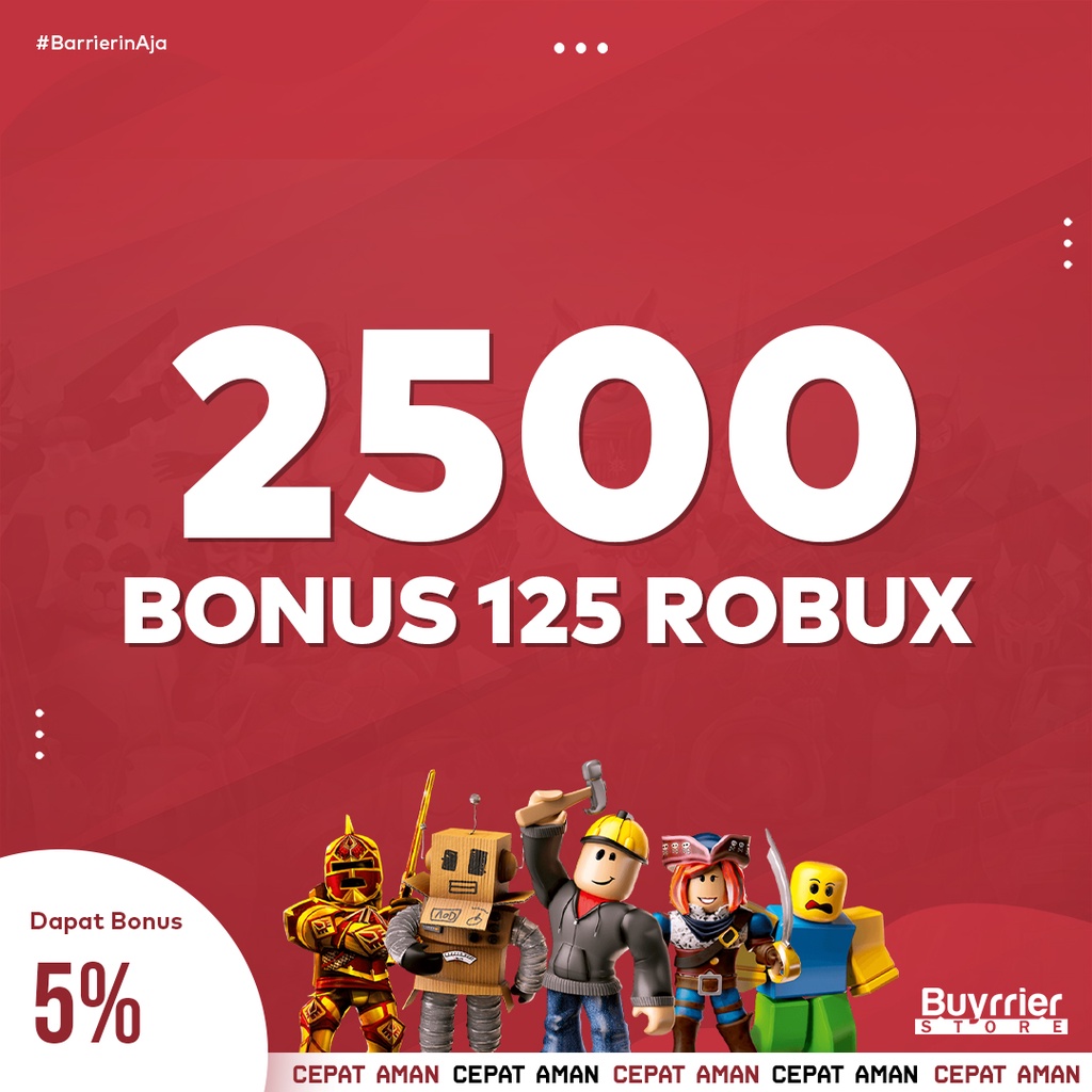 Jual ROBUX ROBLOX ( 1000 - 5000 ) TERMURAH + BONUS ! | Shopee Indonesia