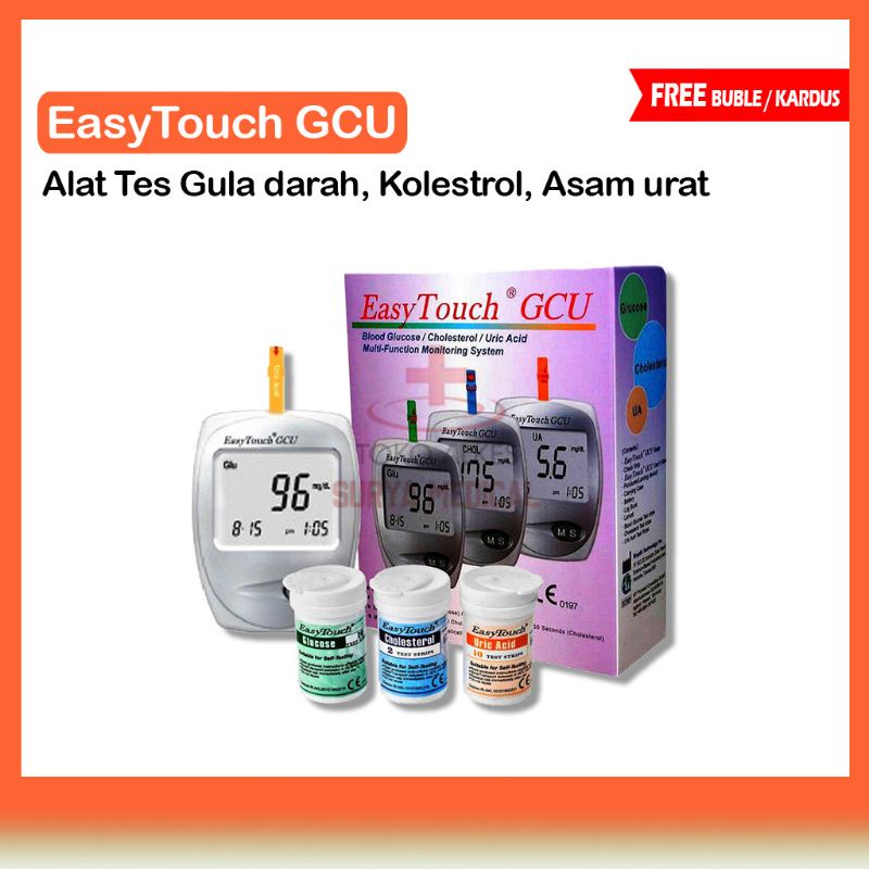 Jual Easy Touch GCU Monitor | EasyTouch Alat Cek Darah 3in1 | Shopee ...