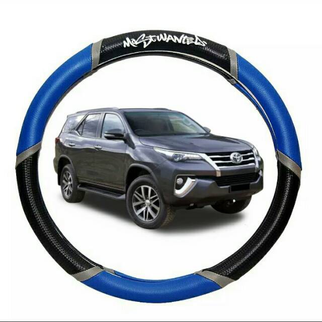 Jual Sarung setir mobil toyota fortuner cover setir most wanted biru ...