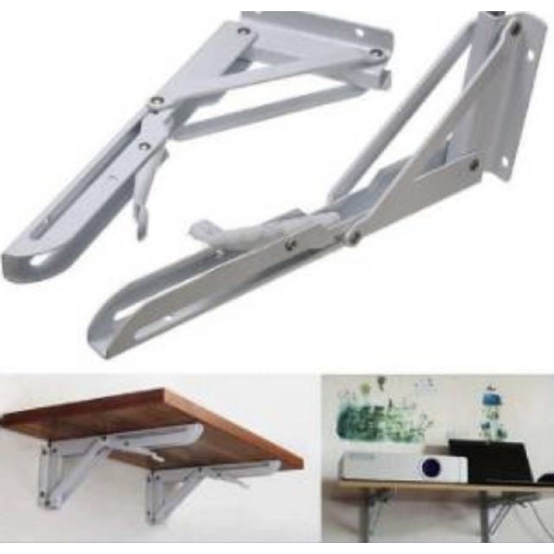 Jual SIKU RAK OTOMATIS ENGSEL SIKU MEJA SIKU LIPAT BRACKET MEJA TEMBOK ...