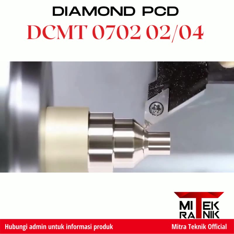 Jual Insert Bubut Diamond PCD DCMT 0702 02/04Untuk Bubut Alumunium ...