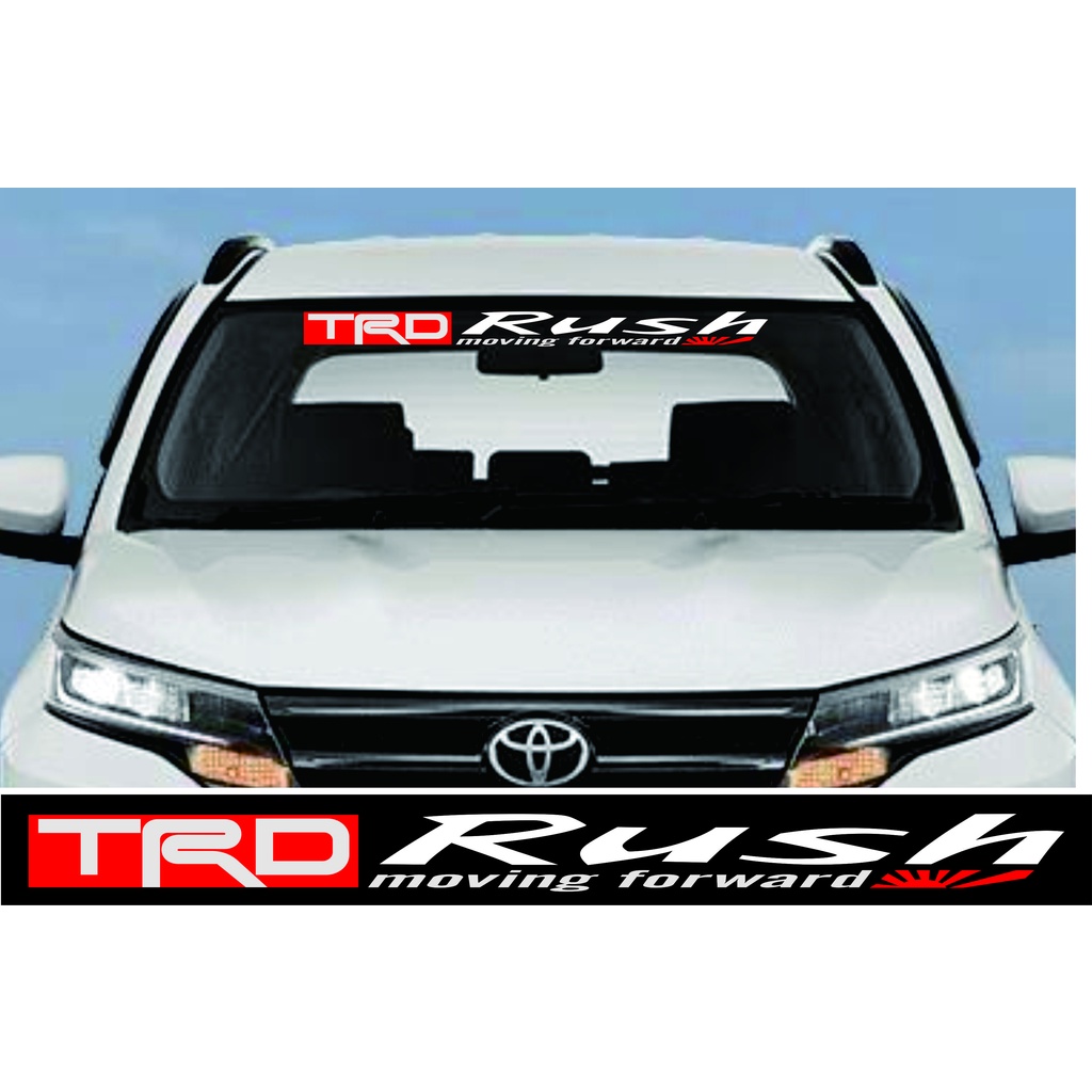 Jual stiker kaca depan mobil RUSH trd Shopee Indonesia