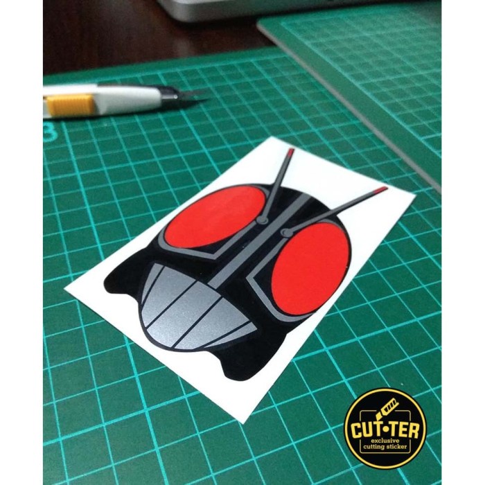Jual d440gi Cutting Sticker Kamen Rider Black Rx Head Z2020X | Shopee ...