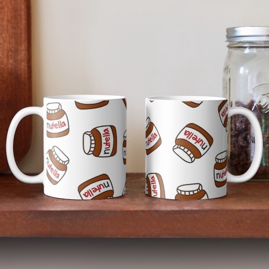 Jual Mug Gelas Nutella pattern | Shopee Indonesia