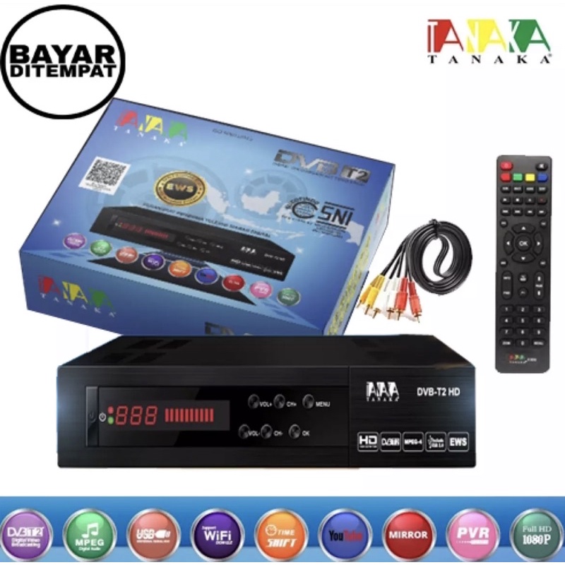 Jual Tanaka Set Top Box Dvb T2 HD Tanaka Stb TV DIGITAL Garansi Resmi 1 ...