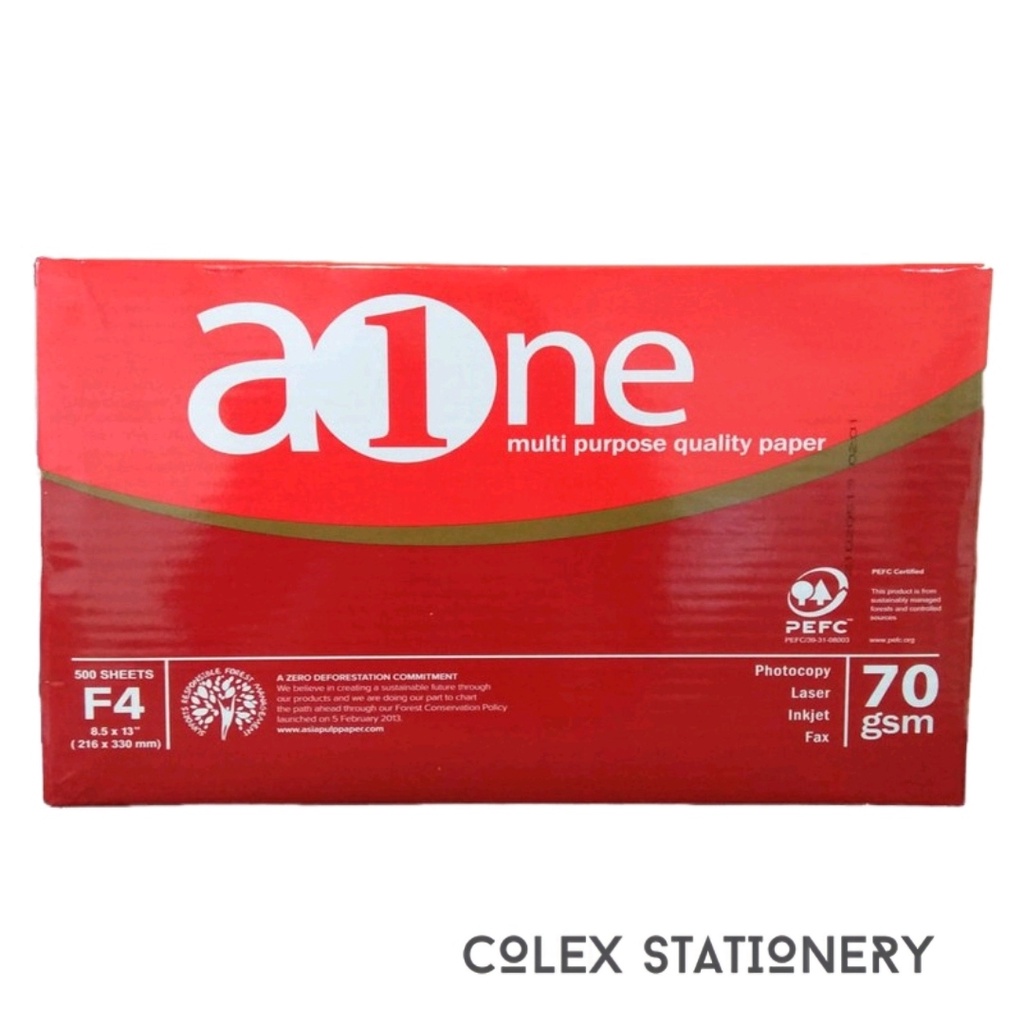 Jual [1 RIM] Kertas Hvs Aone Ukuran F4 Tebal 70gram Isi 500 Lembar ...