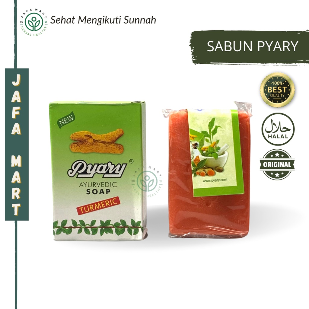 Jual [ORIGINAL ARAB] SABUN PYARY Turmeric Ayurvedic 75gr Dari Bahan