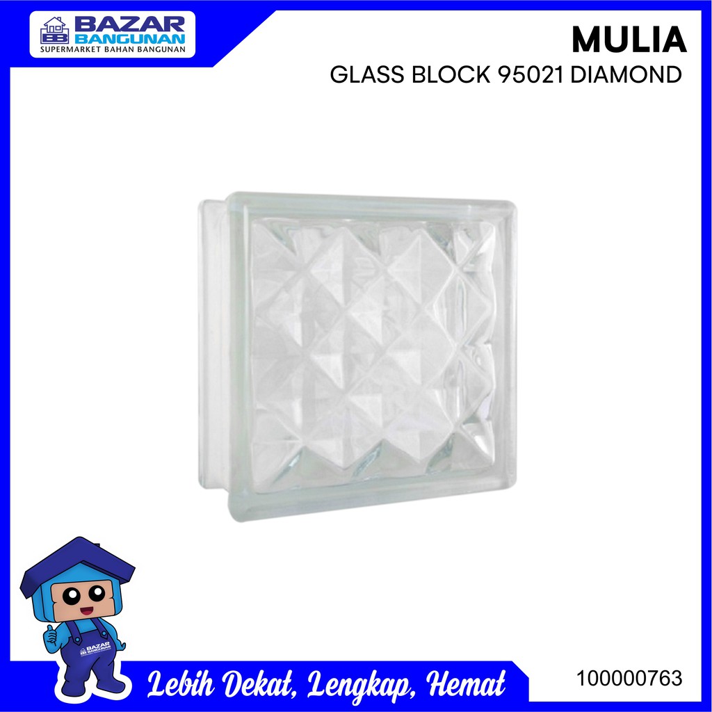 Jual Mulia - Glass Block / Gelas Blok Diamond 95021 | Shopee Indonesia
