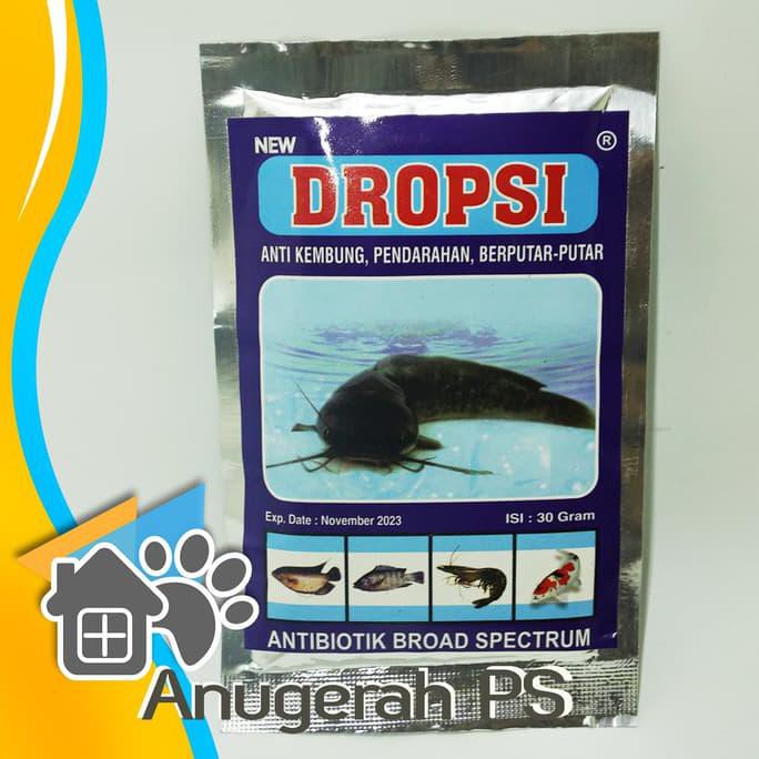 Jual Dropsi Obat Ikan Anti Kembung Pendarahan Berputar-Putar Anps ...