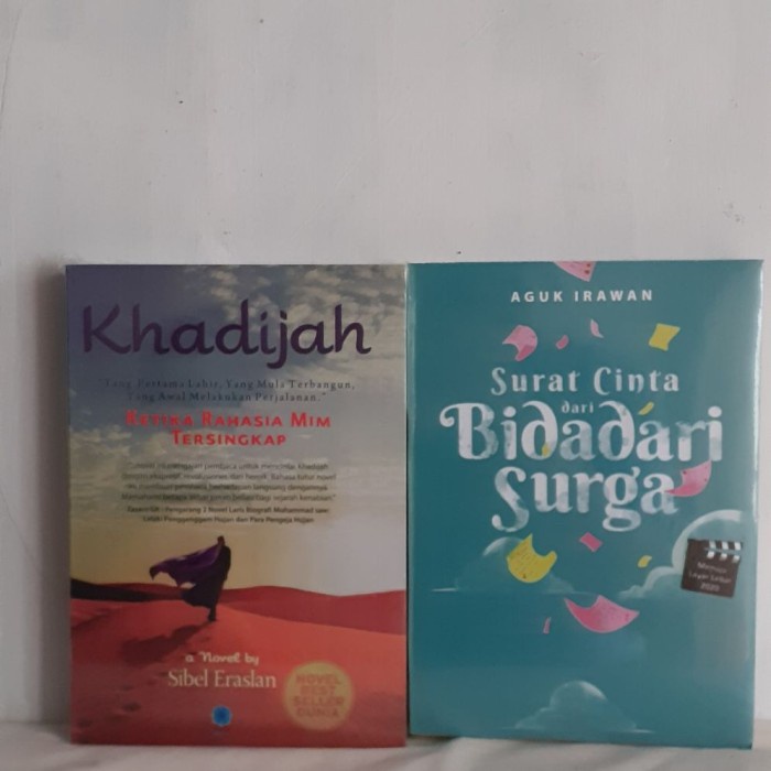 Jual Novel Islami Khadijah dan Surat Cinta Bidadari Surga Novel islam