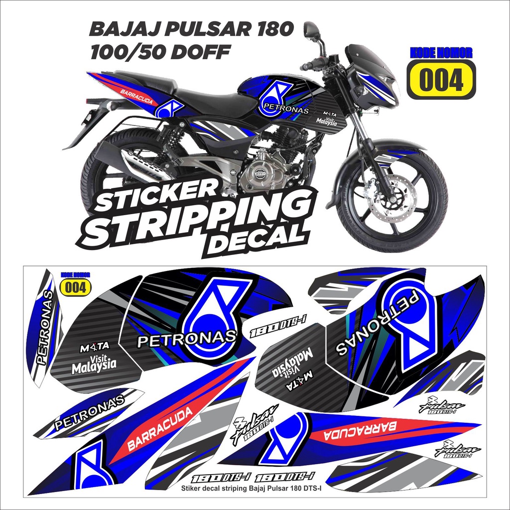 Jual Sticker decal striping bajaj pulsar 180 DTS-i variasi