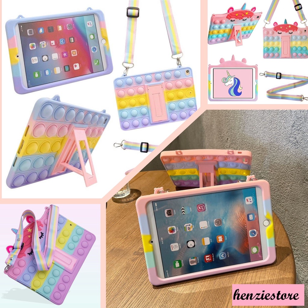 Case Pop It Rainbow IPAD MINI 1/2/3/4/5/6 IPAD IPAD AIR/PRO IPAD  2/3/4 IPAD PRO 11 2018 2020 Silikon